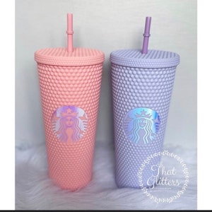 710ml/24oz Classic White Matte Studded Straw Cup Tumbler (Starbucks Marble  Series 2022 Collection)