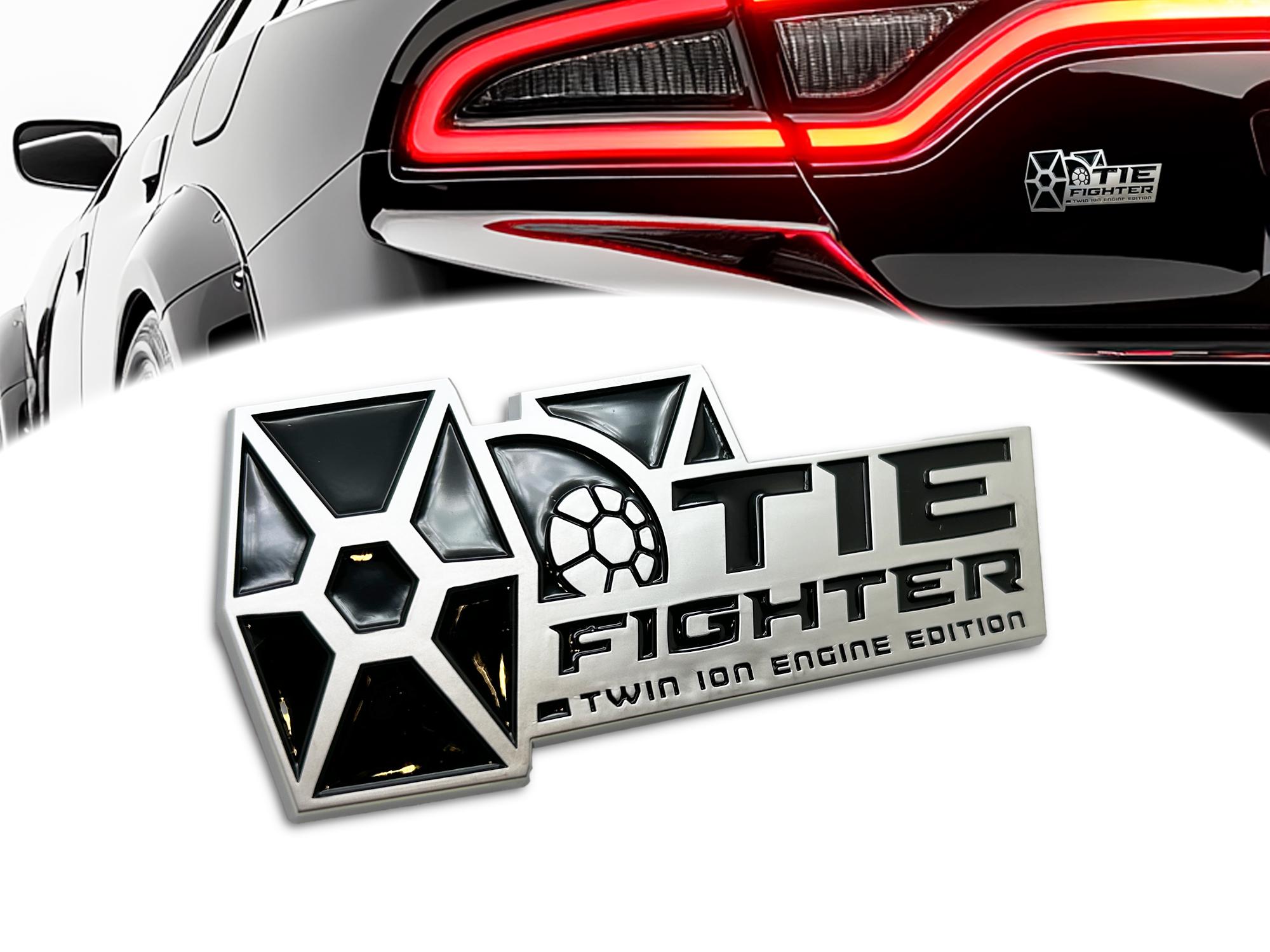 Car Emblem Gift for Star Wars Fan - Tie Fighter Twin Ion Engine
