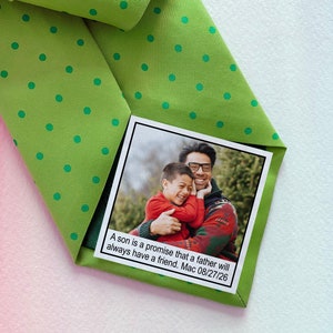 Dad Tie Label / Suit Label / Picture Tie Patch /  Tie patch Father of the Bride Gift  / Father of the Groom gift / Thank You Dad Label