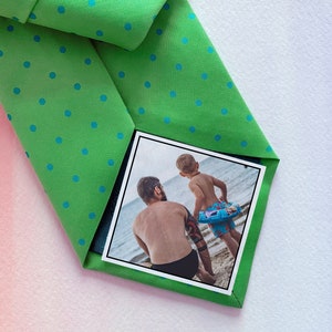 Dad Tie Label Photo Only, Suit Label, Picture Tie Patch, Tie patch Father of the Bride gift, Printed Photo, Thank You Dad Label Father&#39;s day