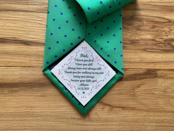 personalized tie for dad