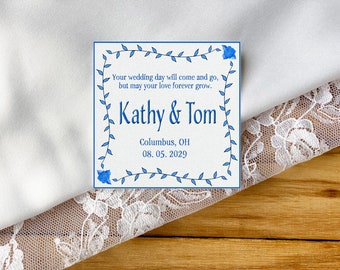 Wedding Dress Label, Bridal Shower Gift, I DO, Something Old,  Something Blue Label, Personalized Wedding Dress Label, bride to be, mom