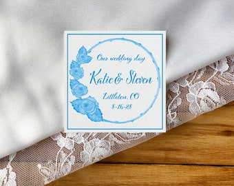 Wedding Dress Label, Bridal Shower Gift, I DO, Something Old,  Something Blue Label, Personalized Wedding Dress Label, bride to be, mom