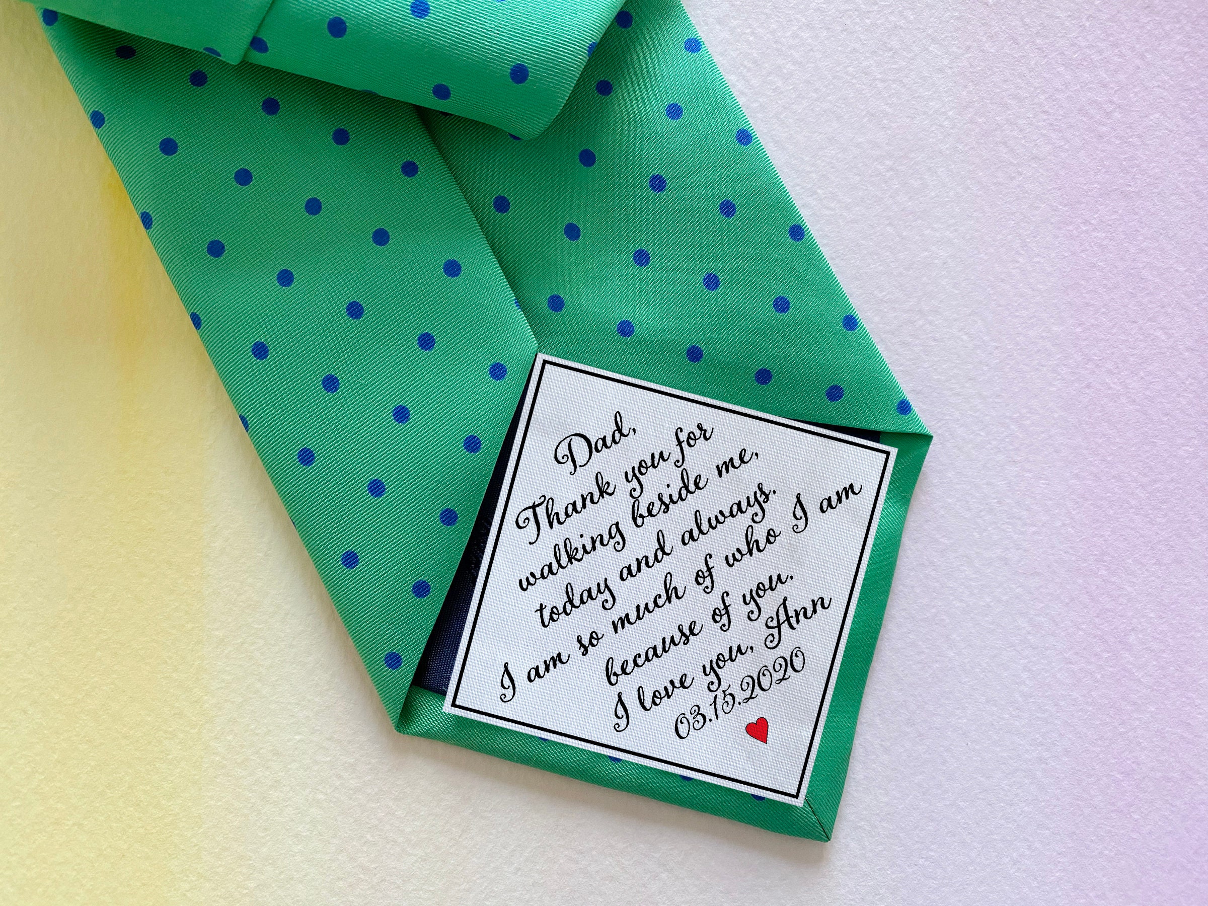Dad Tie Patch / Tie Patch / Wedding Tie Patch / Father of the - Etsy
