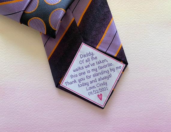 Dad Tie Patch / Tie Patch / Father of the Groom / Thank You | Etsy