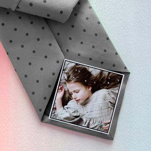 Dad Tie Label-ONLY PICTURE, Picture, Tie patch Father of the Bride, Printed Photo, father of the bride gift,  wedding Valentine&#39;s Day