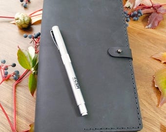 Notebook Leather Cover A5 Sketchbook Personalized Leather Journal