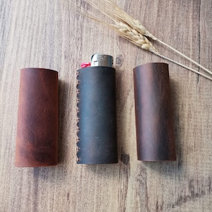 Custodia per accendino in pelle, custodia per accendino BIC, custodia per accendino retrò, custodia per accendino BIC mini, custodia per accendino BIC unica, custodia personalizzata