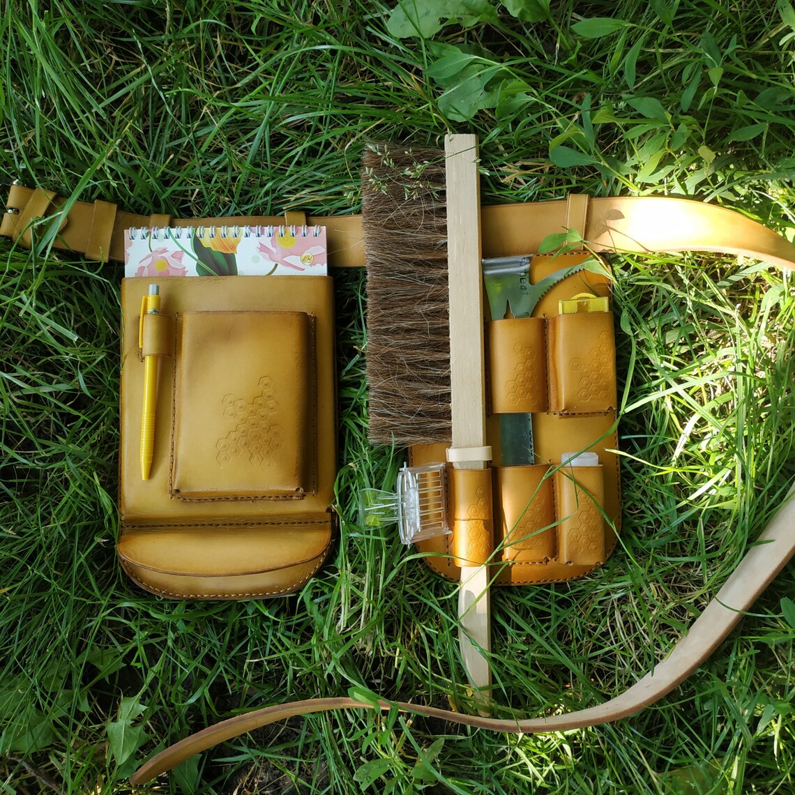 Convenient Leather Belt for the Beekeeper Personalized Etsy