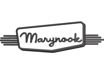 Marynook Chicago Embroidery Design | Rare Neighborhood Machine File (DST & EMB)