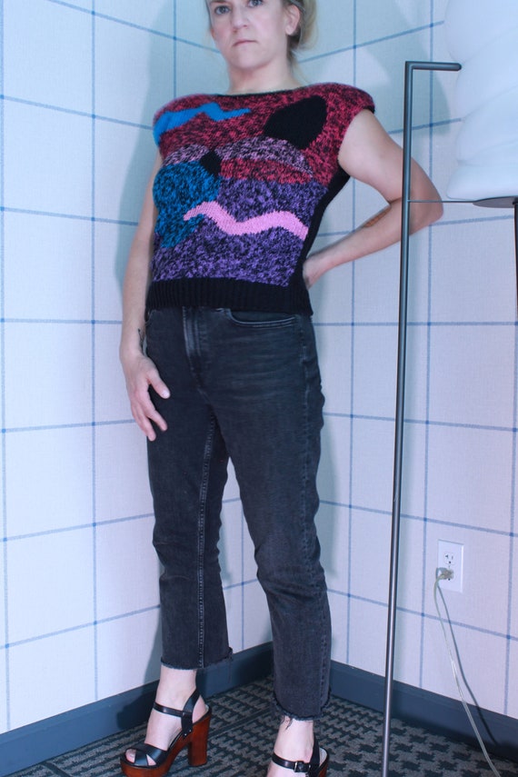 Vintage Seque Knit Sweater Vest - image 3