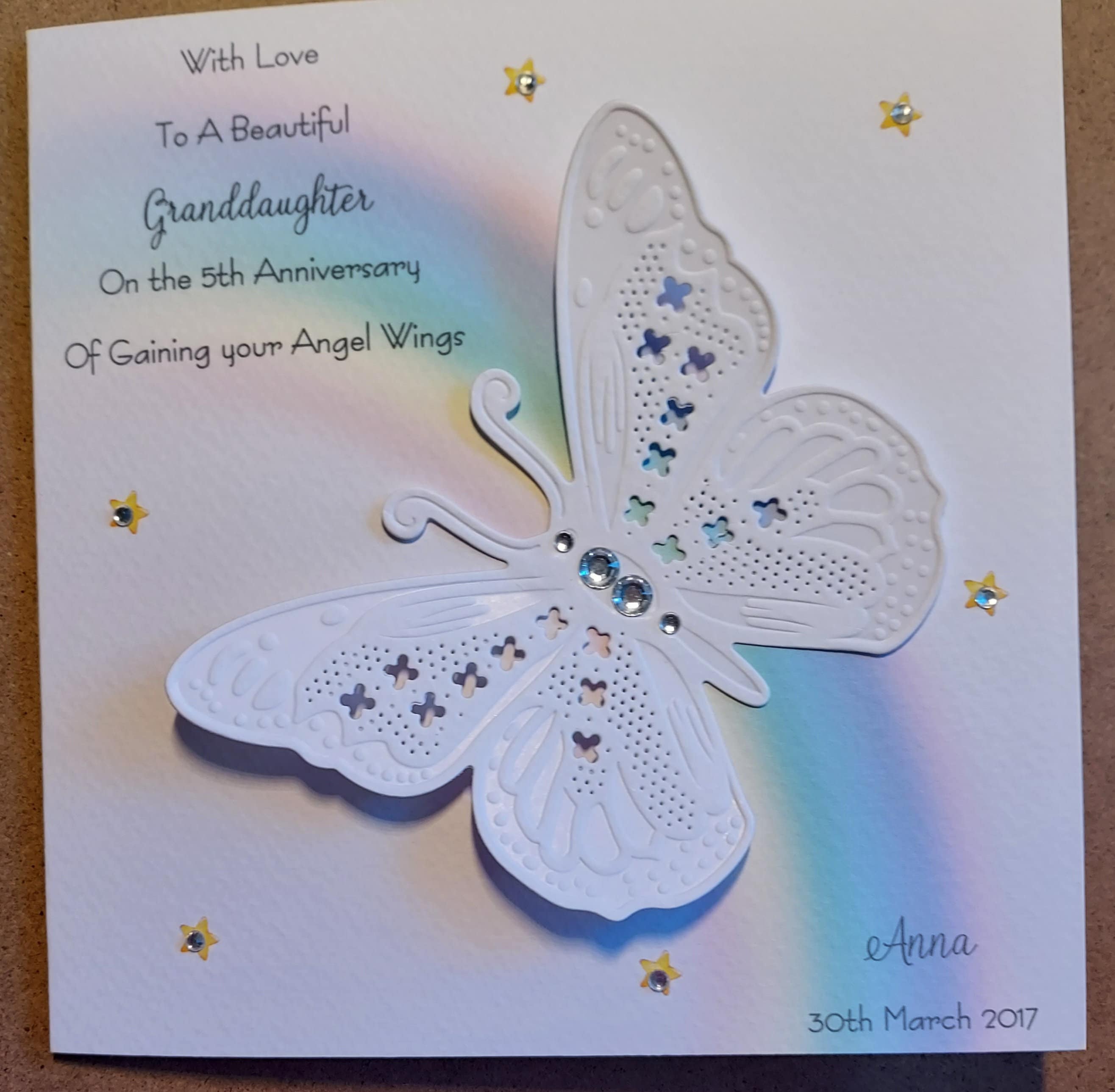 Butterfly Gems Thank You Greeting Card - Papyrus
