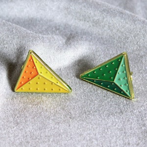 Tri Volume Enamel Pins – Unique Gift for Climbers – Rock Climbing Pin – Bouldering Pin