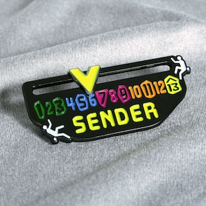 Sender Enamel Pin – Unique Gift for Climbers – Rock Climbing Pin – Bouldering Pin