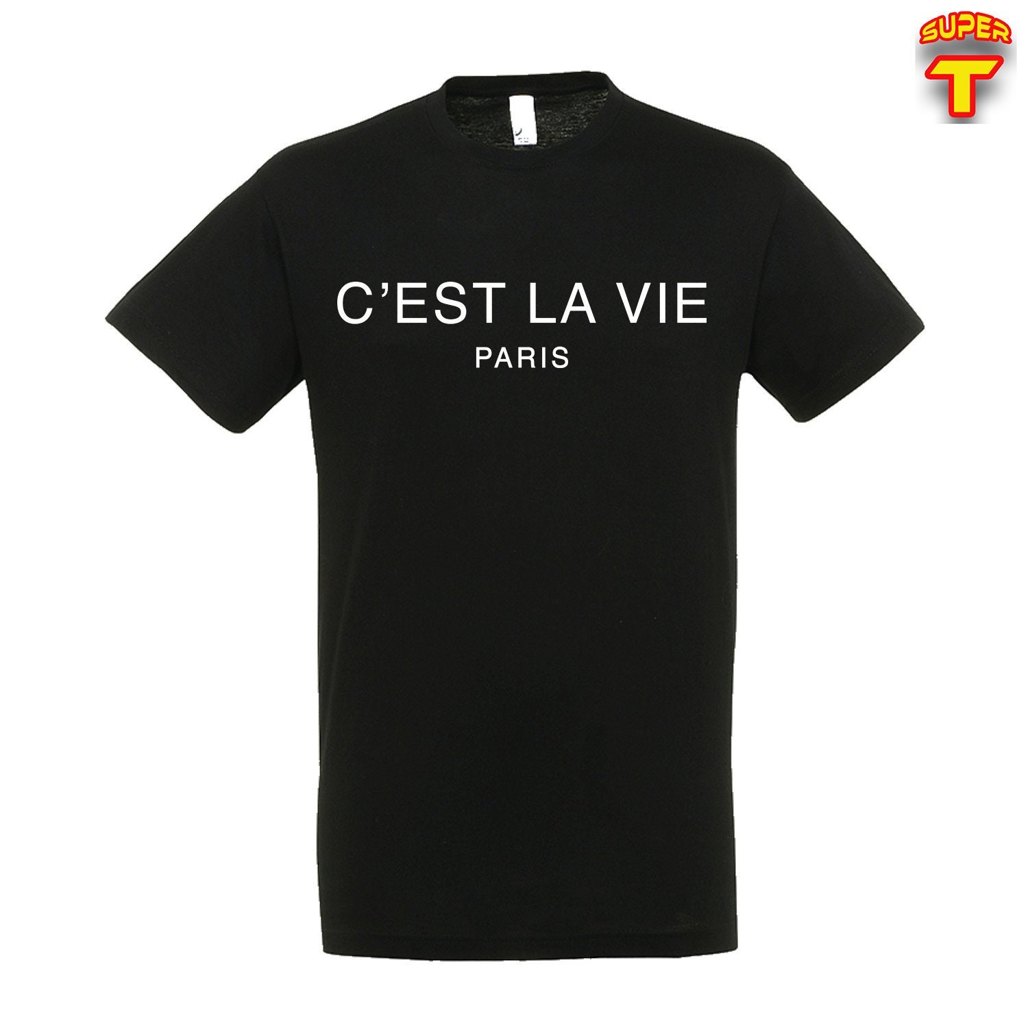 Image of C'est La Vie T Shirt Tumblr Designs, Cool Custom Made Shirts Vegan
