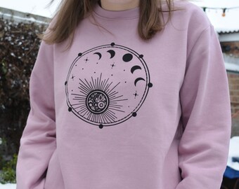 galaxy print sweater