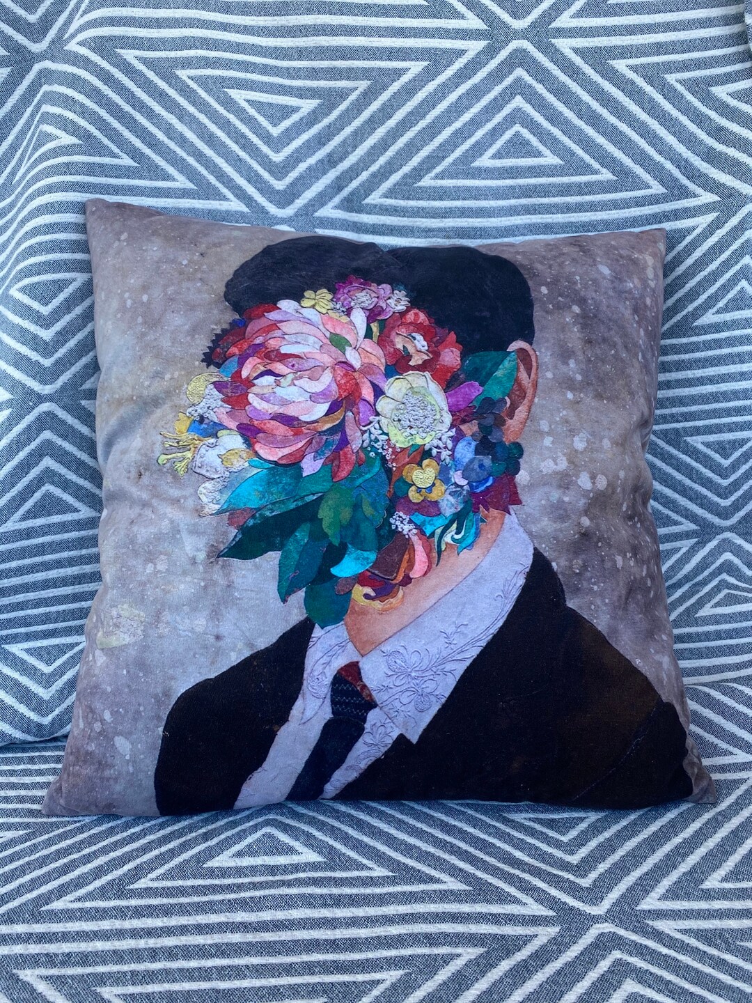 Floral Pillow Case . Minas Halaj Art Pillow Case Etsy