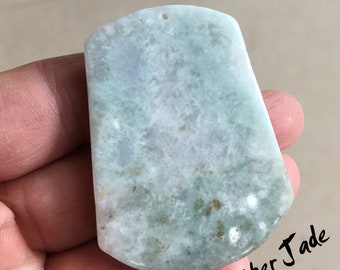 天然翡翠風景ペンダント翡翠ギフト山水彫刻 - ペンダント - 31.97g