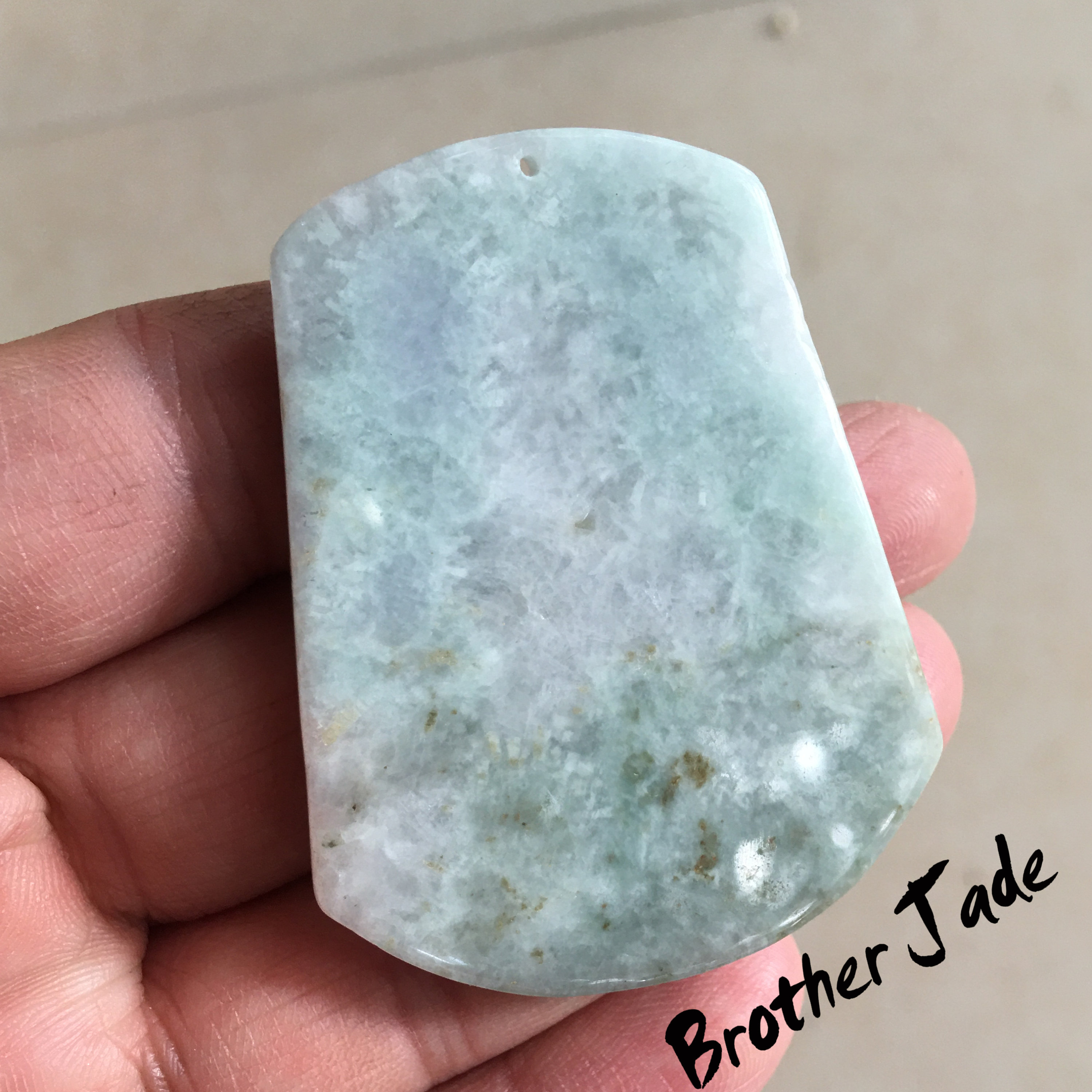 天然翡翠風景ペンダント翡翠ギフト山水彫刻 - ペンダント - 31.97g