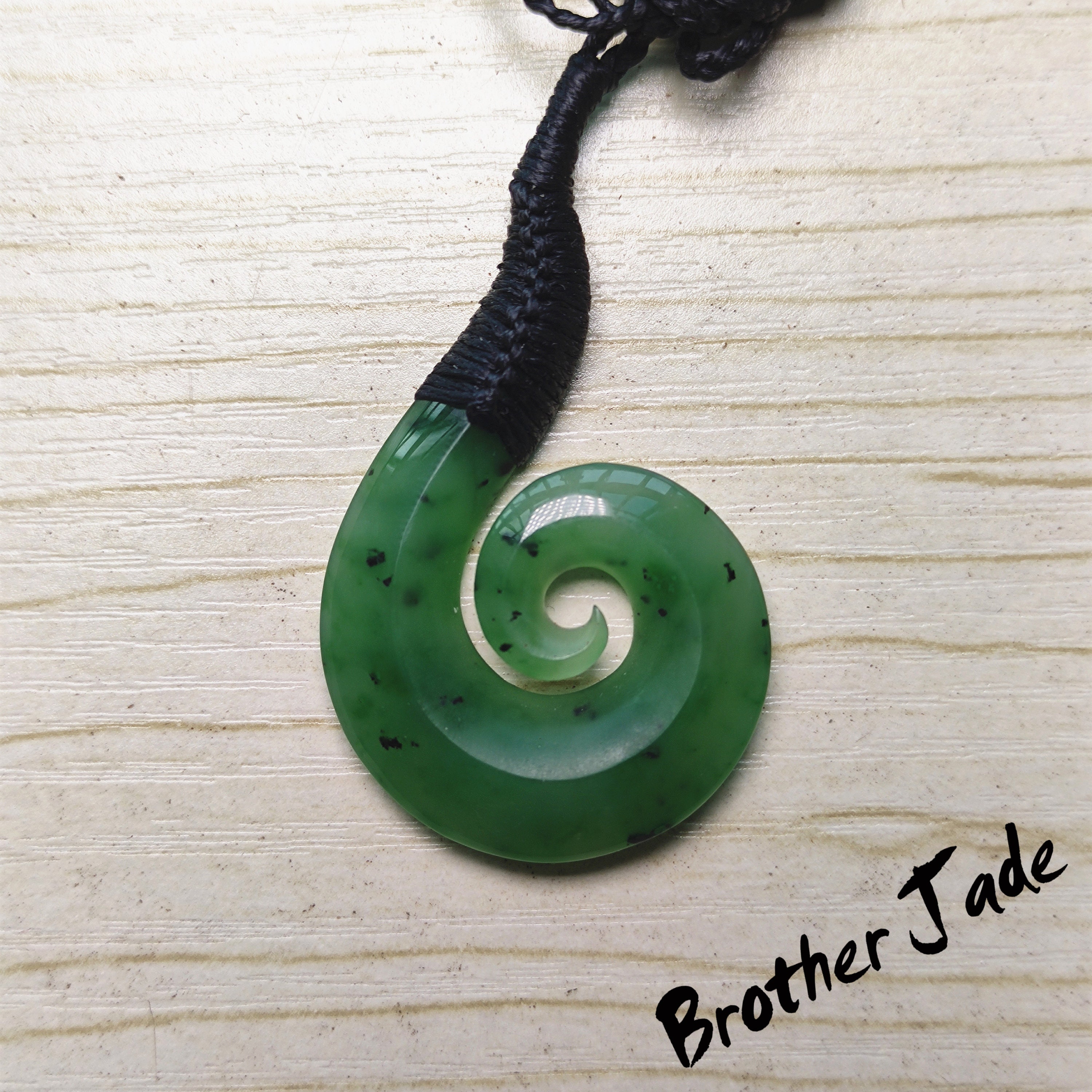 Russia Nephrite Natural Green Jade Jade Koru Pendant Etsy