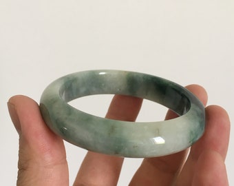51.8mm size - Guatemala - Certified - Free Shipping - AAA Natural jadeite bangle  Jade bracelet gemstone  A goods-good  54.36g - 12