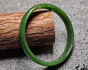 69mm big size - Russia  - Free Shipping -  jade bangle - Jade bracelet - green jade -  bracelets - Authentic Jade - Delicate - 40g - N253