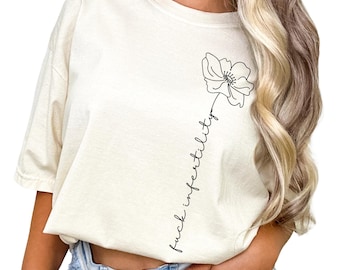 Hidden Swear Infertility Shirt, Gift for IVF Treatments, Subtle Sweary Snarky F Infertility Tshirt, Gift For Friend Doing IVF or IUI Cycle