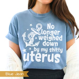 Funny Hysterectomy Gift, Post Hysterectomy Surgery Day Recovery Tshirt, Care Package Item For Friend After Partial Hysterectomy
