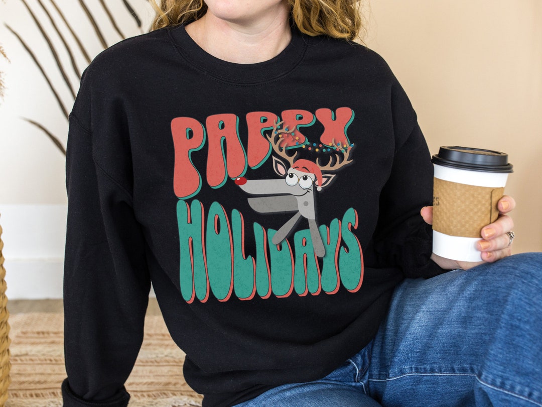 Speculum Reindeer Pappy Holidays Crewneck Sweatshirt Etsy