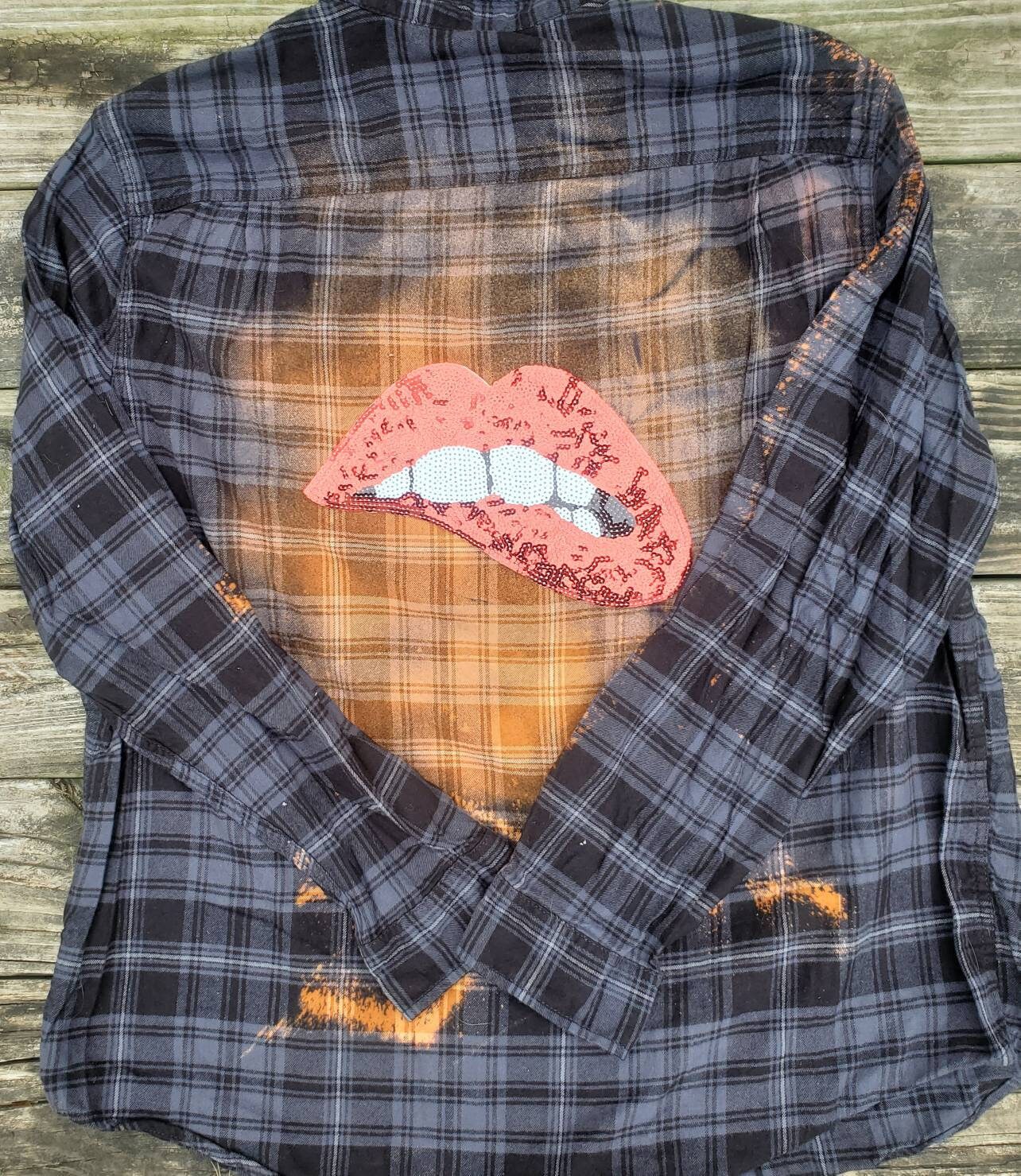 Flannel Half Bleached Sweatshirt Saint Laurent Hedi Slimane Men's