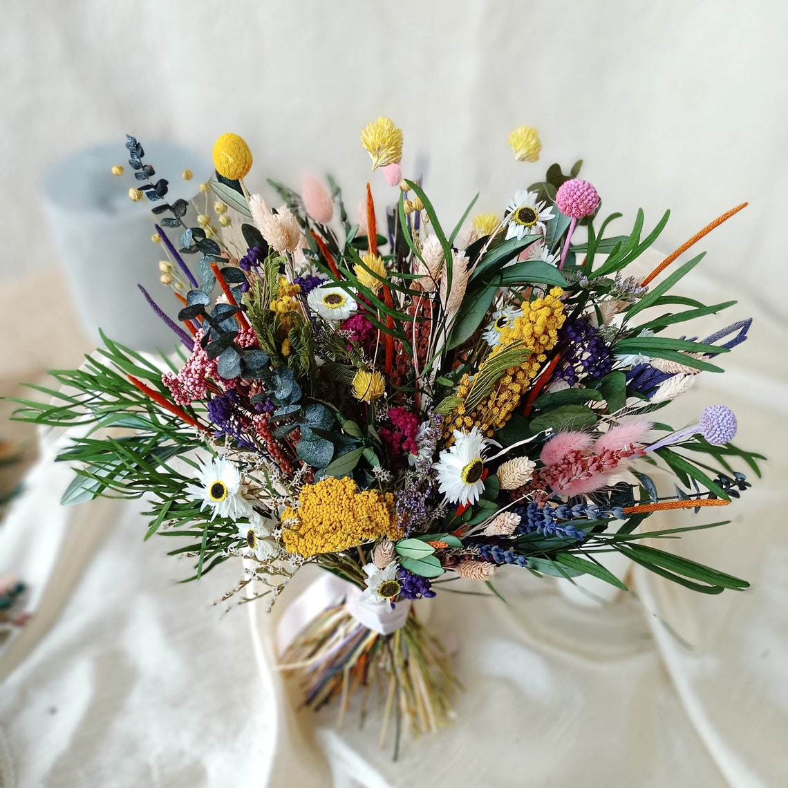 Wonderland Dried Flower Bouquet / Boho Bridal Bouquet / Boho image 1