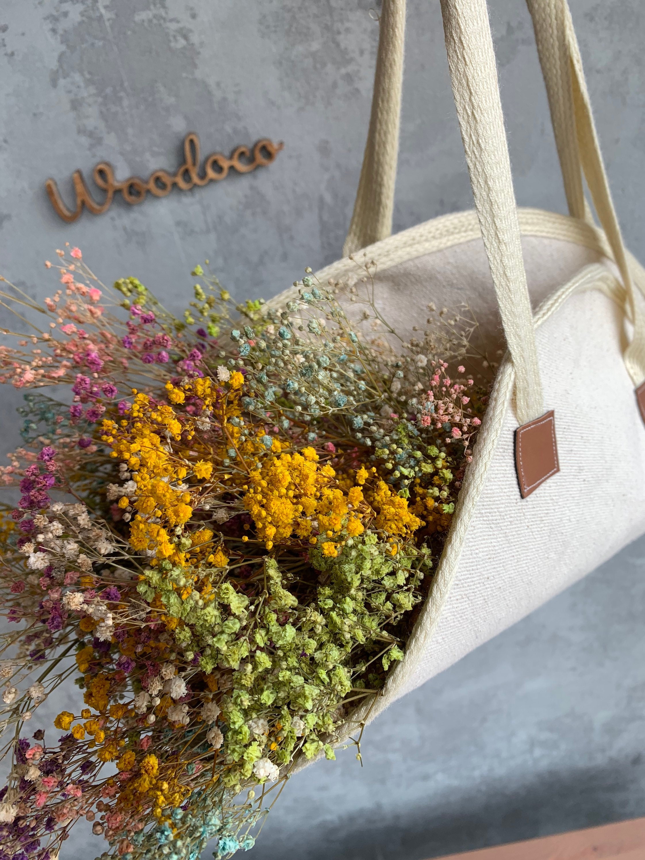 Cotton Flower Bag Etsy