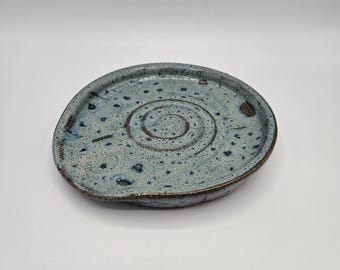 Spoon Rest | Handmade Red Clay Ceramic | Blue Glaze