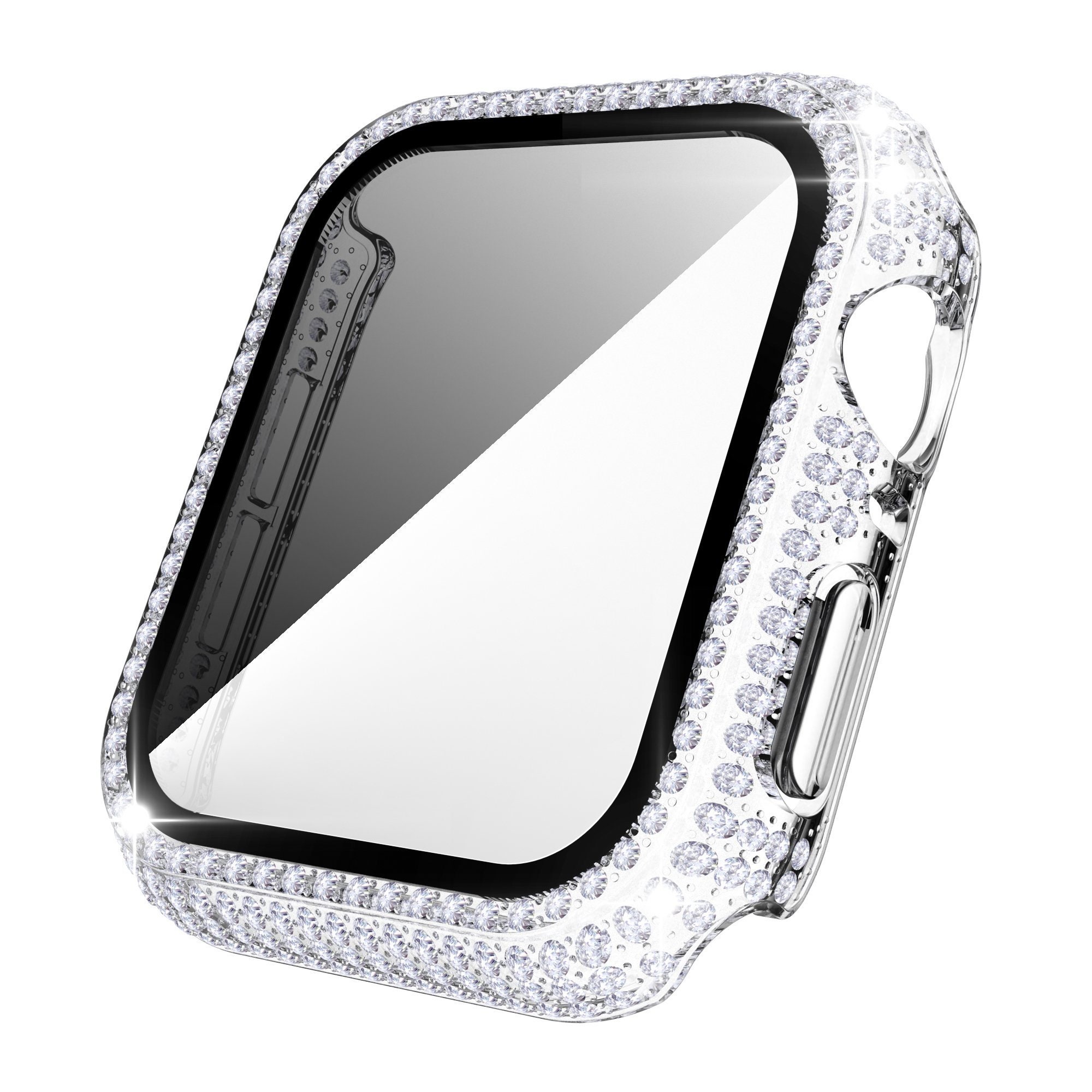 GlassCover for Apple Watch case 38mm 40mm 42mm 44mm Diamond | Etsy