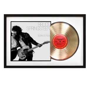 Bruce Springsteen "Born to Run" Framed Album Facsimile Display (please read item description) 25 x 16.5 inch HORIZONTAL display.