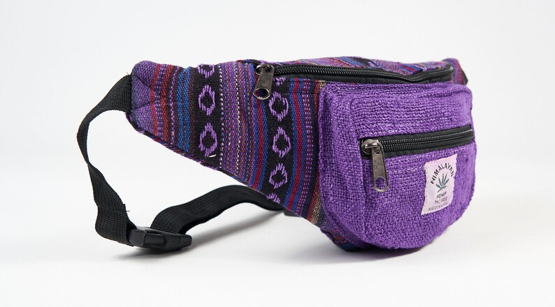 Hemp Fanny Pack Bum Bag Waist Pouch Money Utility Belt Hippie Eco Vegan Organic Natural Friendly Boho
