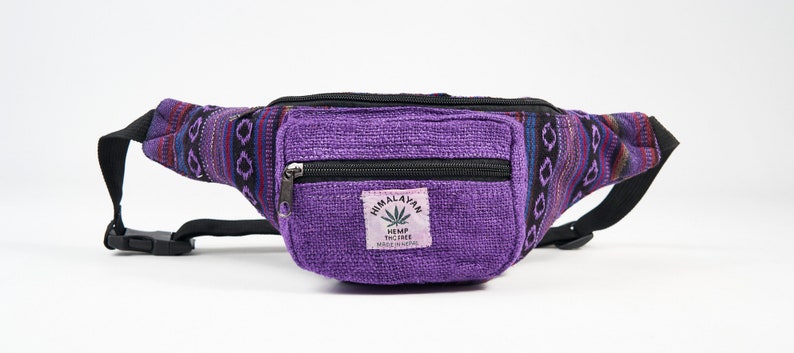 Hemp Fanny Pack Bum Bag Waist Pouch Money Utility Belt Hippie Eco Vegan Organic Natural Friendly Boho