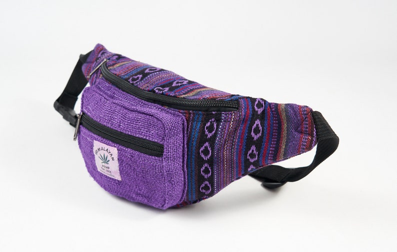 Hemp Fanny Pack Bum Bag Waist Pouch Money Utility Belt Hippie Eco Vegan Organic Natural Friendly Boho