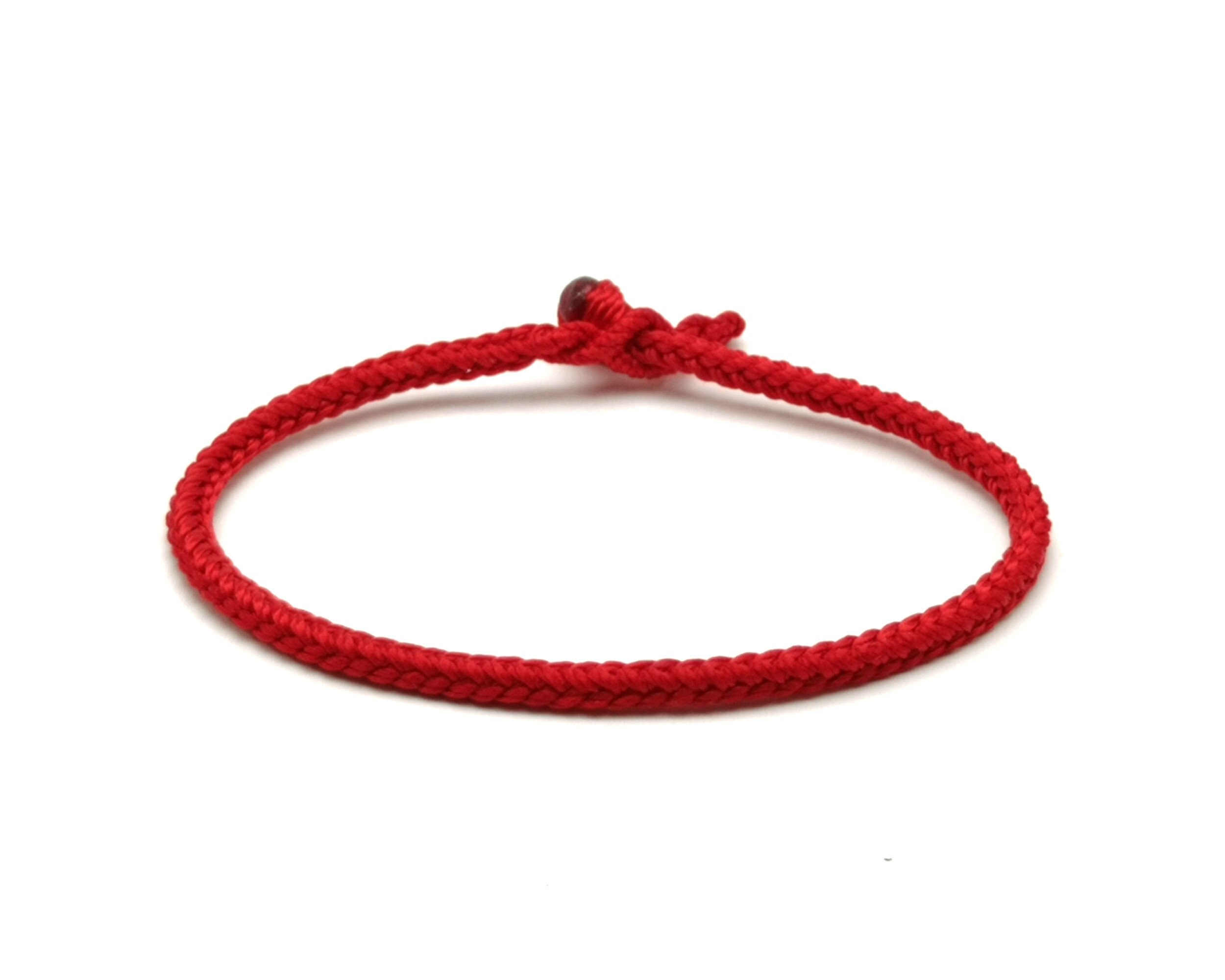 Everlyne Red Cord Friendship Bracelet in Red Illusion