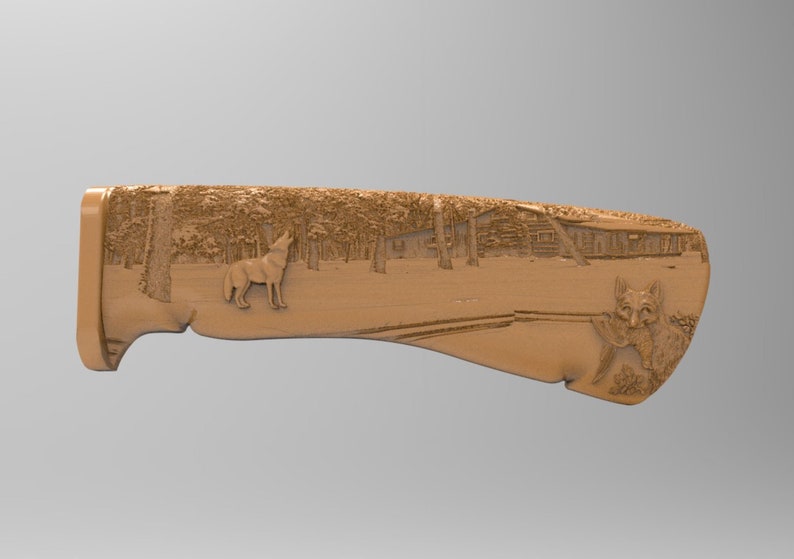 3D STL Knife Handle 14 Model for CNC Router Engraver Carving Machine