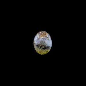 Laguna Moss Agate Oval Cabochon, Moss Agate Pendant Stone, Semi Precious Gemstone, Necklace Options, 20mm x 16mm x 6mm, 17 Carats