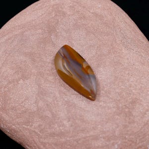 Montana Agate Freeform Cabochon, Quartz Pendant Stone, Patterned Chalcedony, Necklace Options Available, 31mm x 14mm x 6mm, 20 Carats