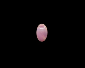 Aurora Opal Small Pink Oval Cabochon, Lab Created Opal Gem, Chatoyant, Opal Pendant Stone, Necklace Options, 17mm x 11mm x 5mm, 3 Carats