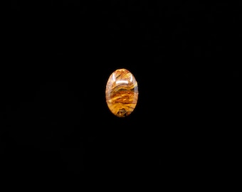 Pietersite Small Oval Cabochon, Golden Flame Pietersite, AAA Grade Namibian, Red Pietersite, 15mm x 10mm x 4mm, 5 Carats