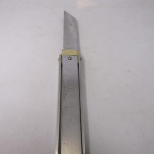 Vintage Sovjet-frame zakmes GPZ-18 | Vinnytsja-lagerplant USSR | Industrieel mes met metalen handvat | Gereedschap uit de jaren 70-80