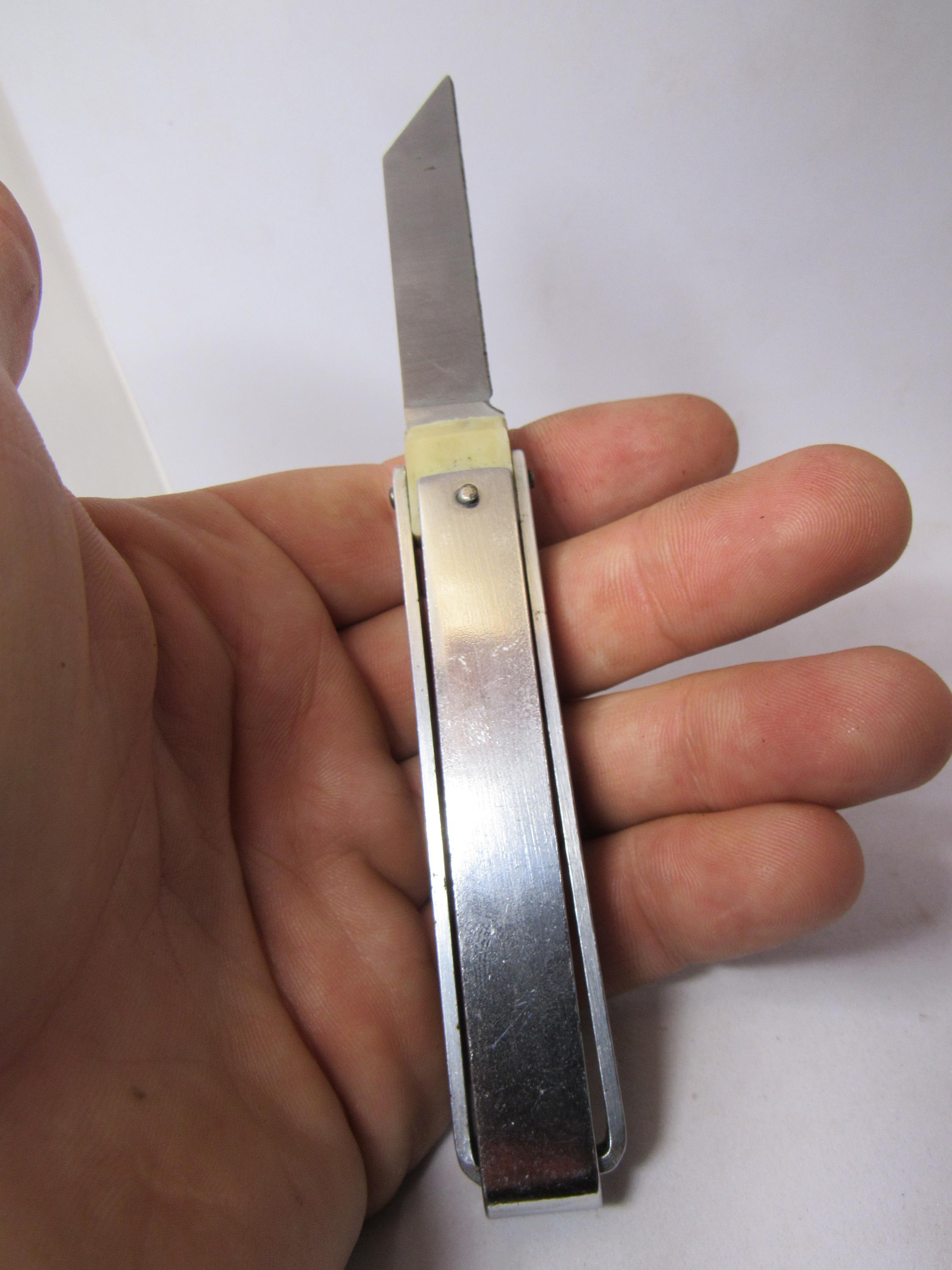 Vintage Soviet Frame Folding Knife GPZ-18 | Vinnytsia Bearing
