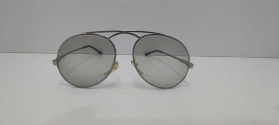 Vintage Soviet Aviator Sunglasses 1980s USSR Glass Lenses Military