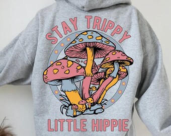 Oversized Mushroom Graphic Hoodie | Cottagecore Clothing