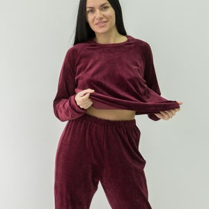 Women velvet suit set | Loungewear set | Two piece set | Lounge set | Gifts for her | Pajama set women | Womens suit set