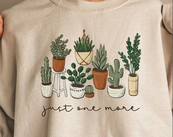 Plant sweatshirt, crew neck sweatshirt, fall coffee shirt, fall sweatshirt, custom sweatshirt, gift for friend, oversized sweatshirt